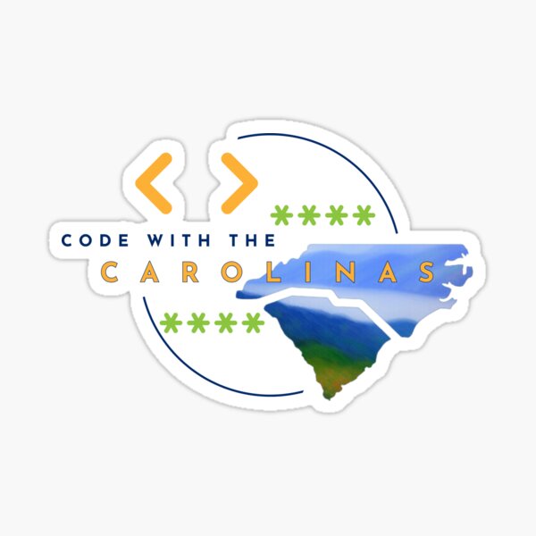 Code with the Carolinas logo Sticker