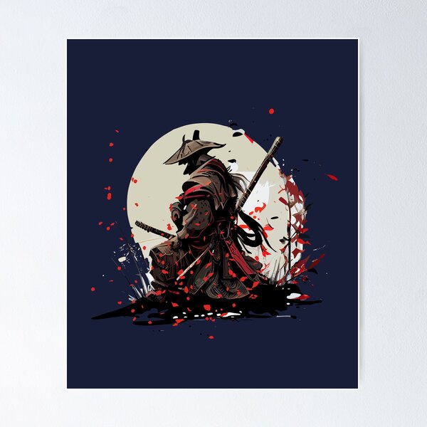Item preview, Enigmatic Kneeling Samurai Warrior designed and sold by YuaG.