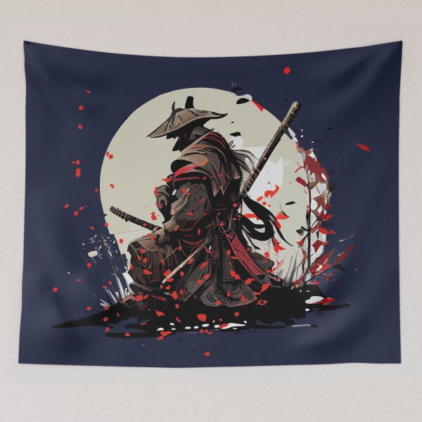 Item preview, Enigmatic Kneeling Samurai Warrior designed and sold by YuaG.