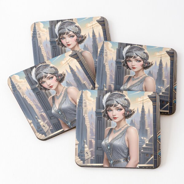 Item preview, 1920's art deco grey dress designed and sold by Metaverse8.