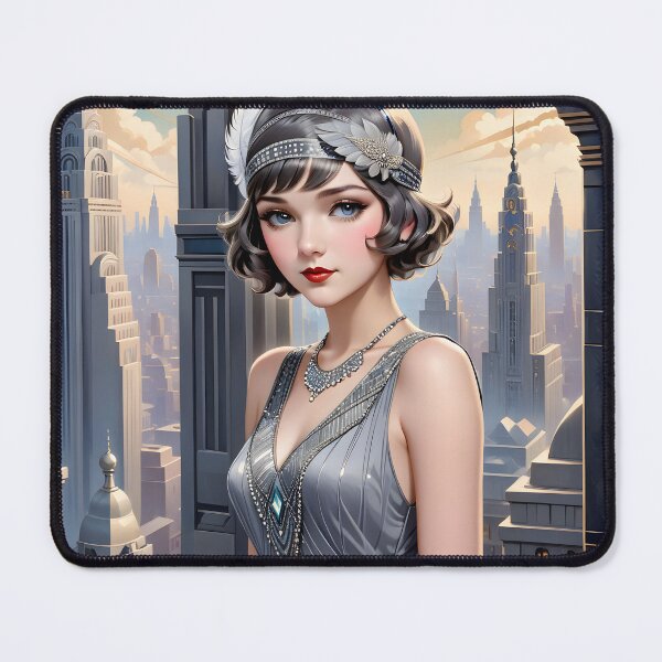 Item preview, 1920's art deco grey dress designed and sold by Metaverse8.