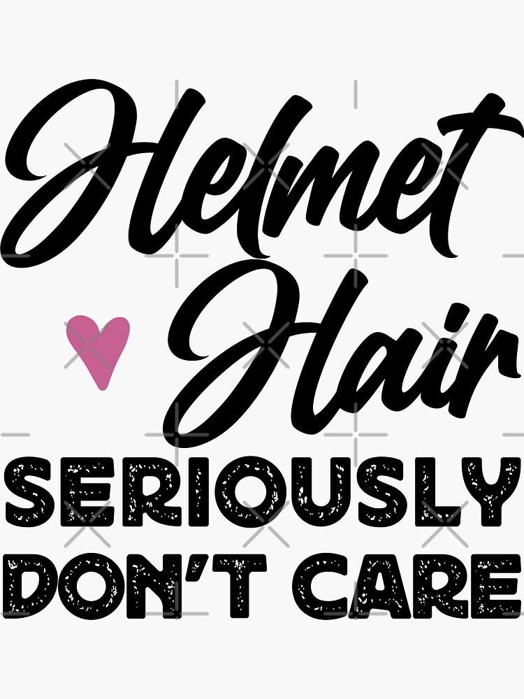 Motorcycle Sportbike Helmet Hair Don't Care