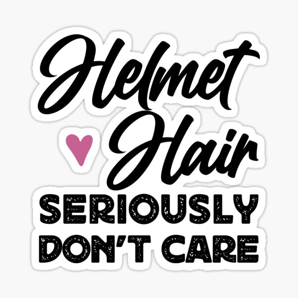 Motorcycle Sportbike Helmet Hair Don't Care