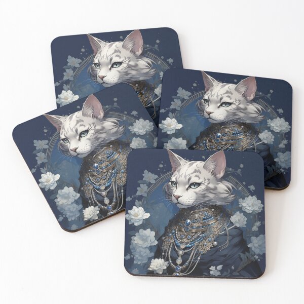 Item preview, Silver Bengal Cat Art designed and sold by Nocturne  Paws.