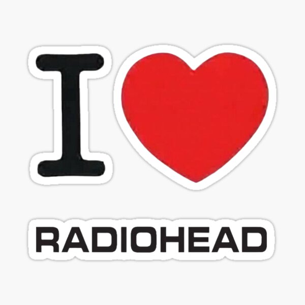 Item preview, I Heart RADIOHEAD print. designed and sold by Niystompschild.