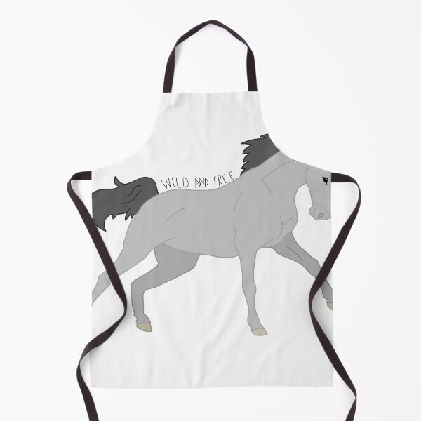 Item preview, COLOR LINE "Wild and Free" Wild Grey Horse designed and sold by Abby Art Studio.