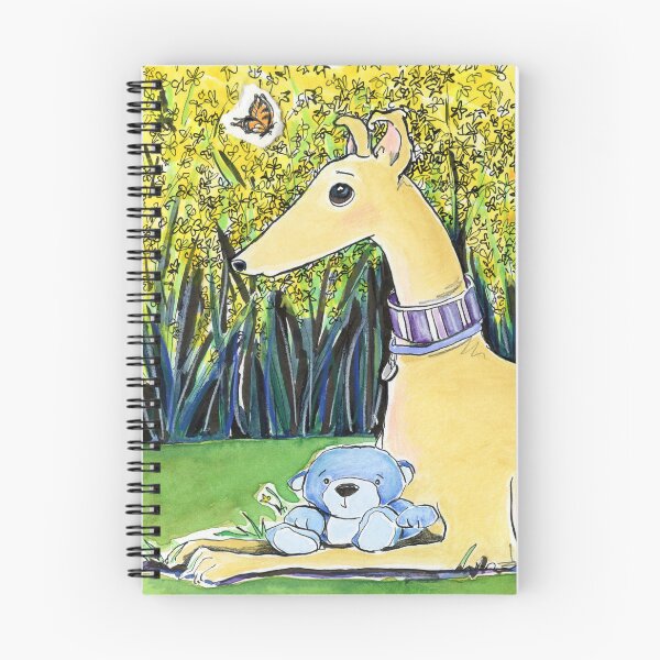 Item preview, Greyhound and butterfly designed and sold by Amy Preveza.