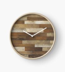 Wood Planks Clock