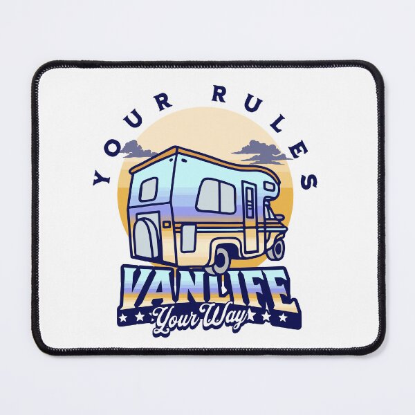 Item preview, Vanlife your rules your way, vanlife tees, campervan life, gifts for van lifers designed and sold by QuirkyTease.