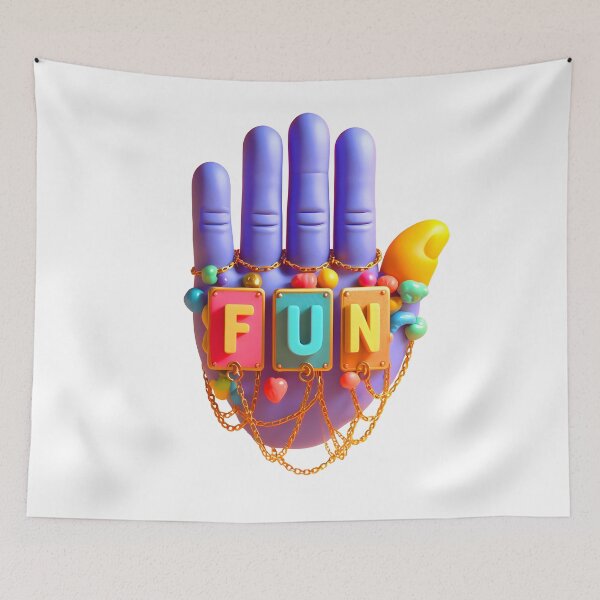 Item preview, Hand with FUN Plaques designed and sold by Glariix.