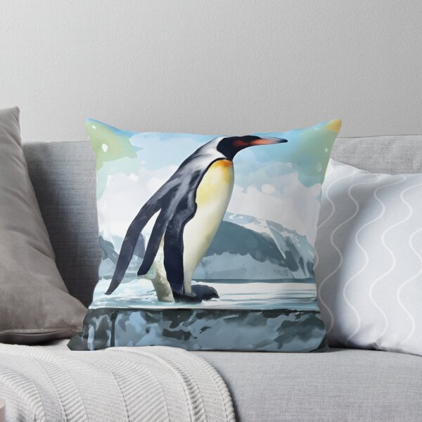 Item preview, Penguin on iceberg with skyline designed and sold by Ann Miu Deluxe.