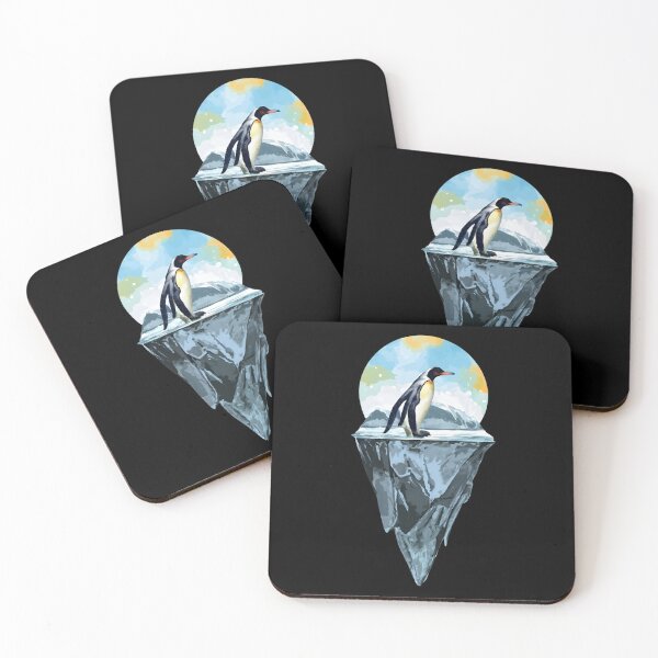 Item preview, Penguin on iceberg with skyline designed and sold by Ann Miu Deluxe.