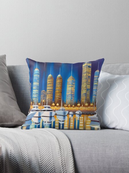 Item preview, Dubai Marina at blue hour designed and sold by ArtsDestination.