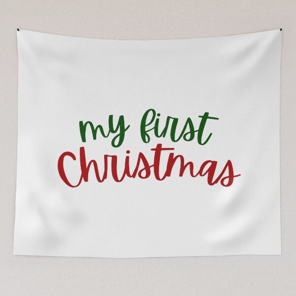 Item preview, baby's first xmas - red/green designed and sold by madebyandie.