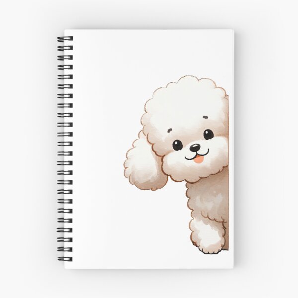 Item preview, Peeking Poodle - White designed and sold by FoxfireStardust.