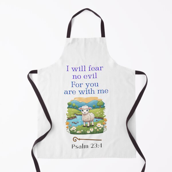 Item preview, I will fear no Evil for you are with me (psalm 23) designed and sold by WiseBlissful.