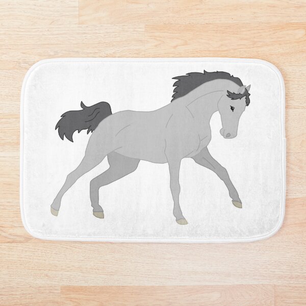 Item preview, COLOR LINE Wild Grey Horse designed and sold by Abby Art Studio.
