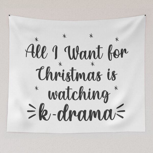 Item preview, All I Want for christmas is watching k-drama designed and sold by My Favorite Store.