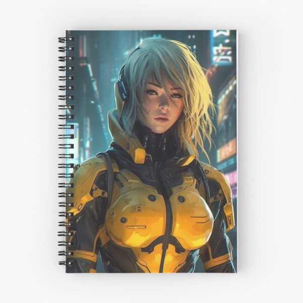 Aperçu de l'œuvre kinght femme art numérique futur détail lutte gril créée et vendue par UILOVE.
