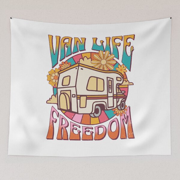 Item preview, vanlife freedom, gifts for van life, seize the journey, vanlife tees, campervan life, gifts for van lifers designed and sold by QuirkyTease.