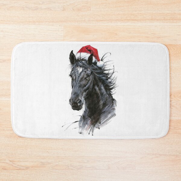 Item preview, 2023 Retro Xmas: Fluffy Horse Love designed and sold by Blink Art Studio.