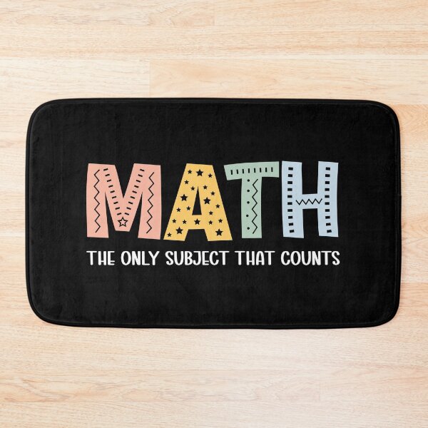 Item preview, Funny Math- Math the Only Subject that Counts-Math Teacher Gift designed and sold by belladesign7.