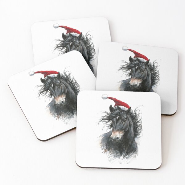 Item preview, 2023 Retro Xmas: Fluffy Horse Love designed and sold by Blink Art Studio.
