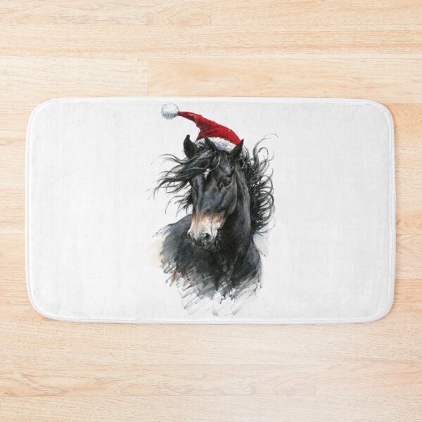 Item preview, 2023 Retro Xmas: Fluffy Horse Love designed and sold by Blink Art Studio.