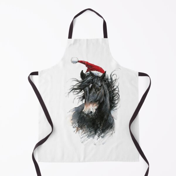 Item preview, 2023 Retro Xmas: Fluffy Horse Love designed and sold by Blink Art Studio.