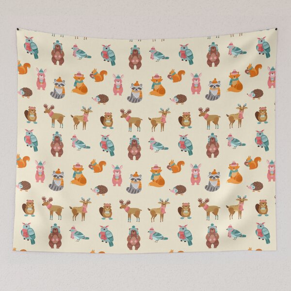 Item preview, Winter Wonderland Animals Set designed and sold by patternjp.