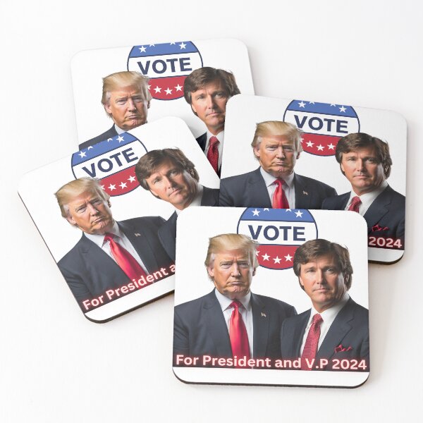 Artikelvorschau, Trump und Carlson für 2024 entworfen und verkauft von Joecool68.