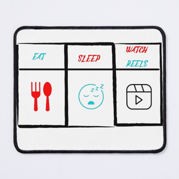 Item preview, Eat Sleep Watch Reels designed and sold by KoumlisArt.