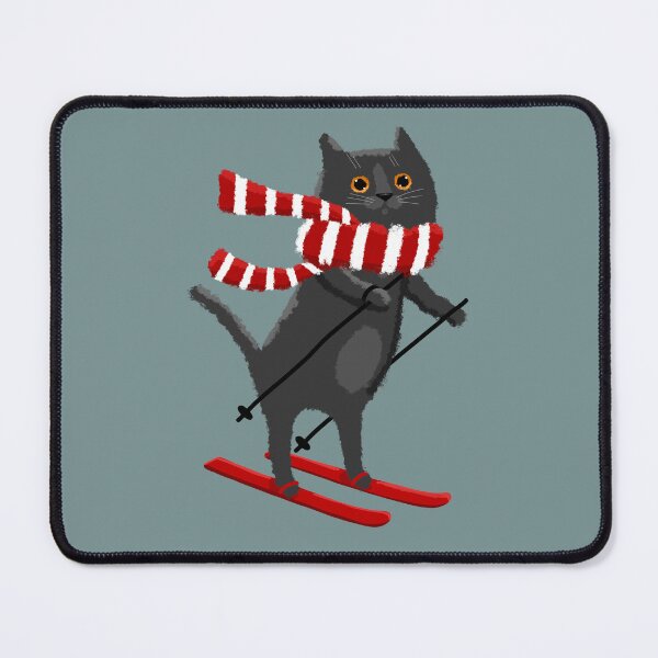 Item preview, Kitty Hitting the Slopes designed and sold by KilkennyCat Art.