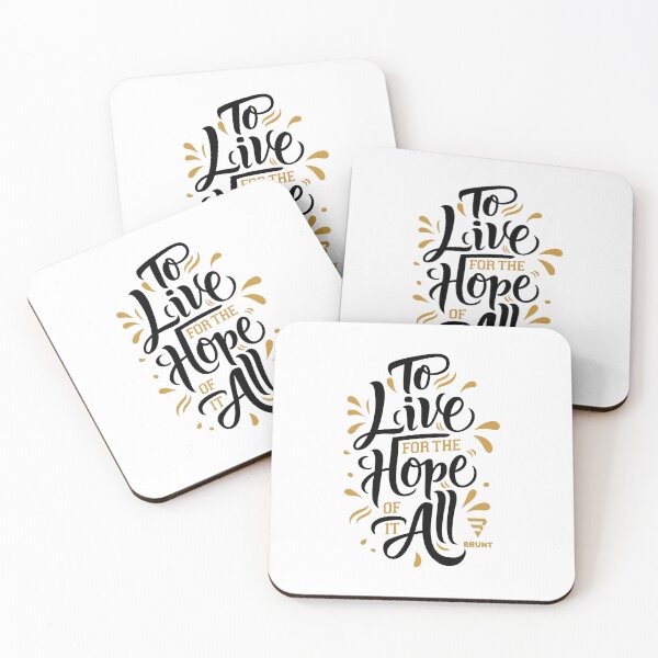 Item preview, To Live for the Hope of it All. Creative typography designed and sold by BRUNTadventures.