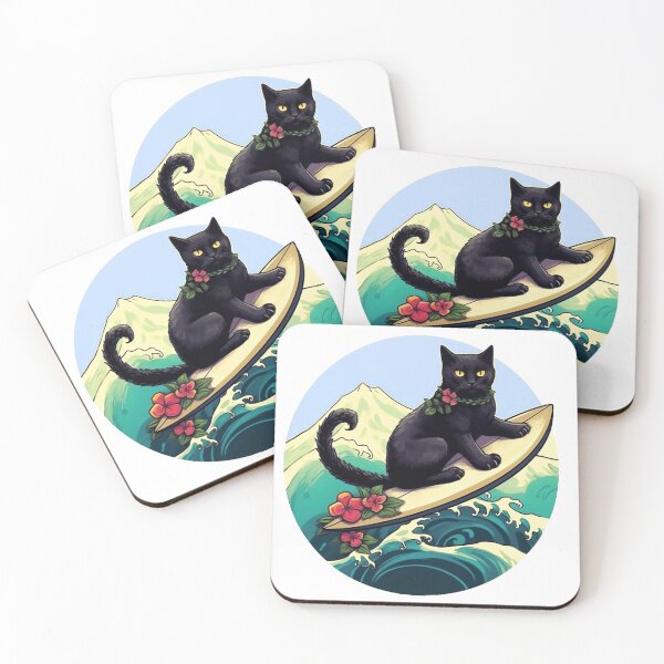 Item preview, CoCo the Surfing Cat designed and sold by Kona Cat Creationz.