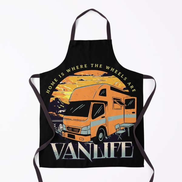 Item preview, vanlife home is where the wheels are, vanlife tees, campervan life, gifts for van lifers designed and sold by QuirkyTease.