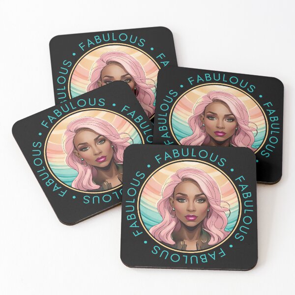 Item preview, Fabulous Woman Retro Pink Glamourous Insignia Circle Emblem designed and sold by Melan Designs.