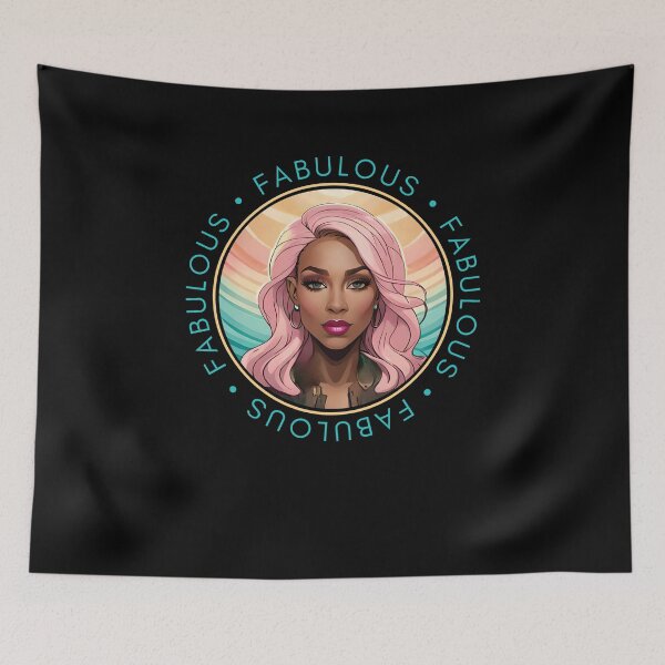 Item preview, Fabulous Woman Retro Pink Glamourous Insignia Circle Emblem designed and sold by Melan Designs.