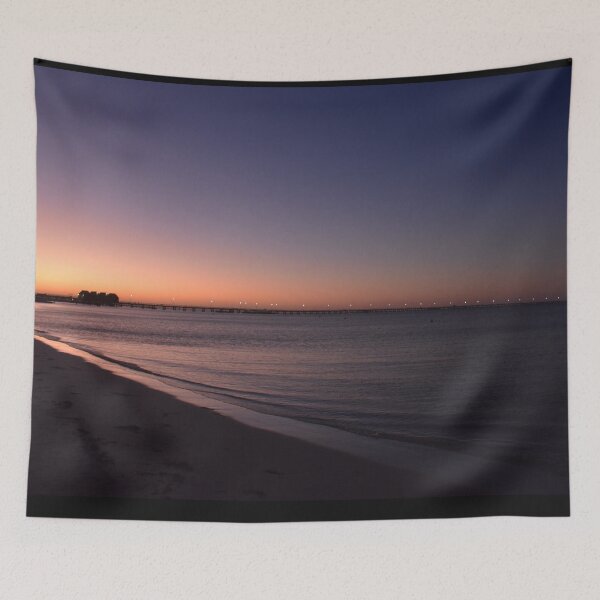 Item preview, The Iconic Busselton Jetty at Dusk Serene and Relaxing designed and sold by Rainbow Farm Photography.
