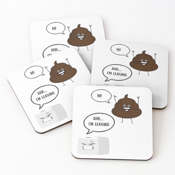 Item preview, Toilet paper and Popo cartoon| Hello! - Ahh...I'm leaving. designed and sold by brynatshop.