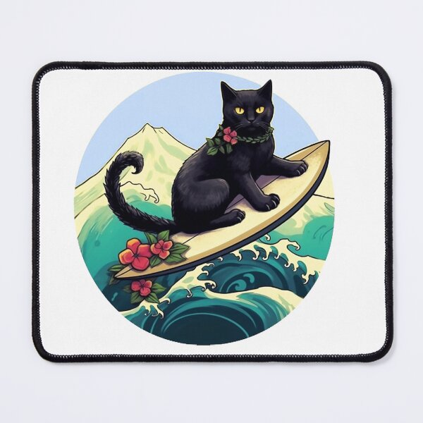 Item preview, CoCo the Surfing Cat designed and sold by Kona Cat Creationz.