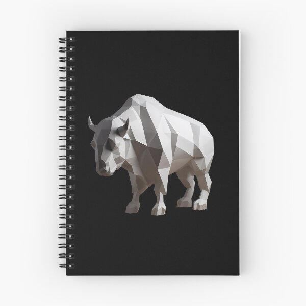 Item preview, Geometric Bull: Modern Majesty in Angular Grace designed and sold by MajesticArtPL.