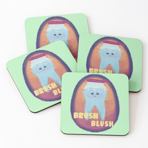 Item preview, Brush Blush funny tooth vintage illustration design for you designed and sold by Midastic.