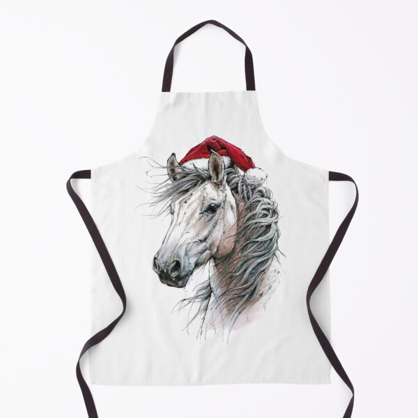 Item preview, 2023 Retro Xmas: Fluffy Horse Love designed and sold by Blink Art Studio.