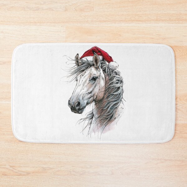 Item preview, 2023 Retro Xmas: Fluffy Horse Love designed and sold by Blink Art Studio.