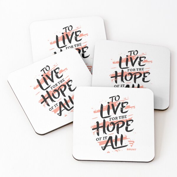 Item preview, To Live for the Hope of it All. Creative typography designed and sold by BRUNTadventures.
