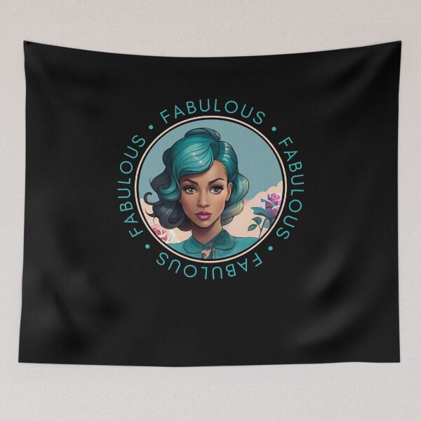 Item preview, Fabulous Woman Retro Pink Glamourous Insignia Circle Emblem designed and sold by Melan Designs.