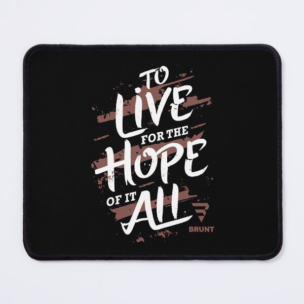 Item preview, To Live for the Hope of it All. Creative typography designed and sold by BRUNTadventures.