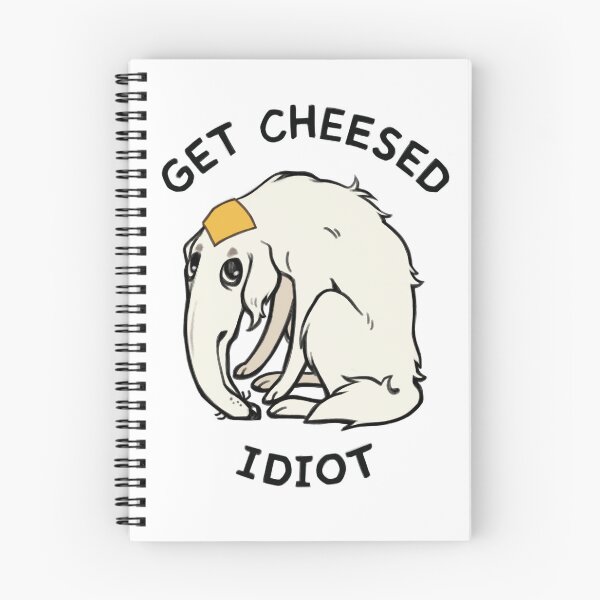 Item preview, get cheesed idiot borzoi - white designed and sold by Vermilion-Vibes.