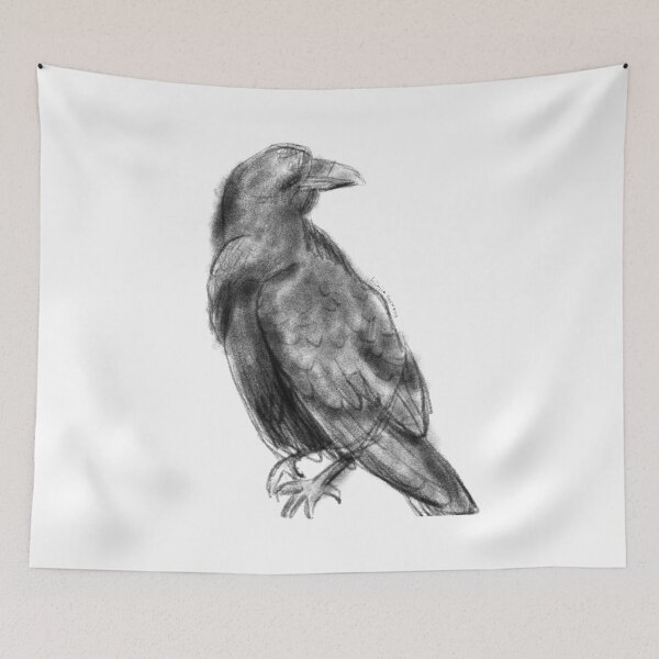 Item preview, Raven Sketch designed and sold by LiimiimHaywaas.